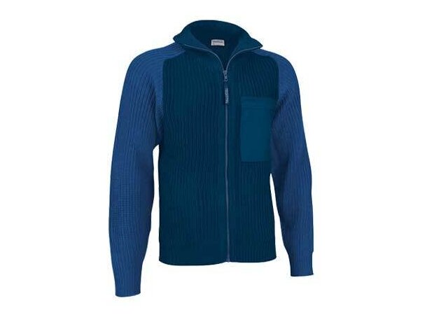 Jersey Cuello Alto con Cremallera Valento azul barata