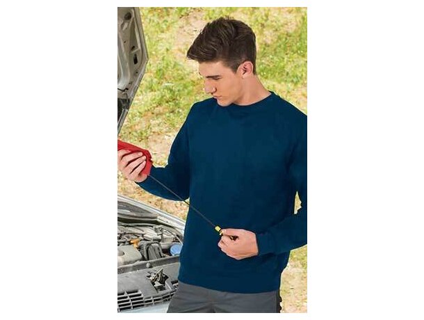 Sudadera de felpa con cuello redondo lisa Valento