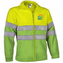 Forro polar de alta visibilidad personalizado Airport amarillo fluor