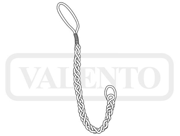 Pulsera promocional cordón poliéster 400 g/m2 Harold detalle 1