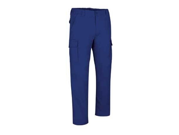 Pantalón multibolsillos de hombre en varios colores Valento azul royal personalizado