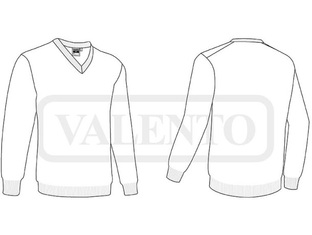 Jersey Pierre infantil cuello de pico en acrílico galga 12 detalle 1