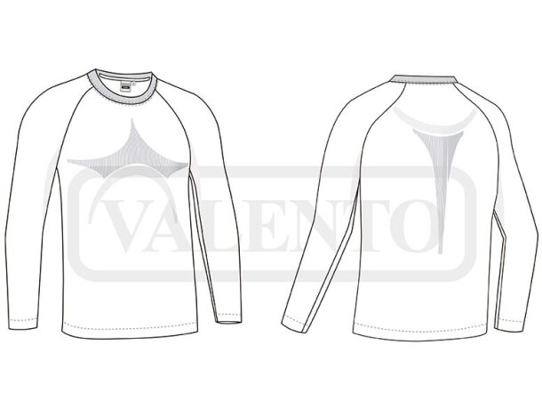 Camiseta térmica elástica Syrax con tecnología seamless detalle 1