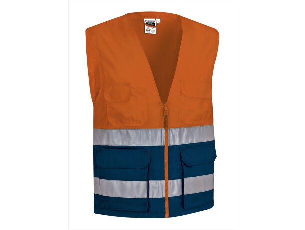 Chaleco alta visibilidad Lisburn con bandas reflectantes detalle 5