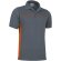 Polo Thunder Combinado Valento Gris cemento/naranja fiesta