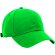 Gorra Caribbean de sarga con panel frontal liso para sublimación Verde kelly