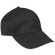 Gorra especial de 6 paneles color liso Valento negra