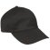 Gorra especial de 6 paneles color liso Valento negra barata