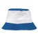 Gorro de algodón combinado para la playa Valento personalizado azul
