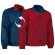 Chaqueta reversible polar y nylon Valento azul