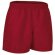Pantalón corto de deporte de poliester Valento rojo