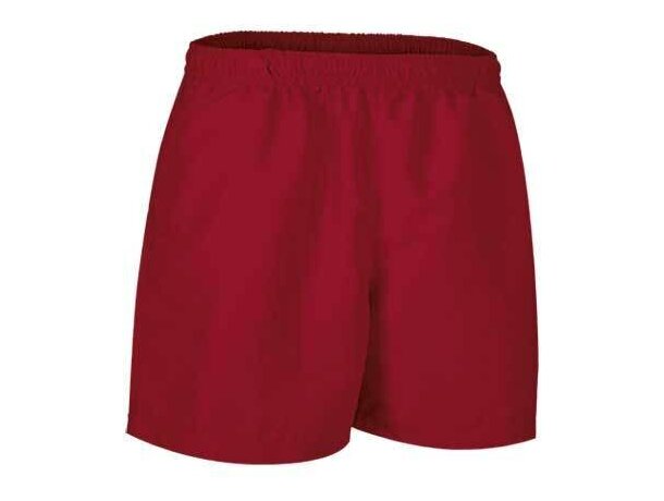 Pantalón corto de deporte de poliester Valento rojo
