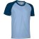 Camiseta bicolor CAIMAN Valento Azul celeste/azul marino orion
