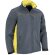 Chaqueta softshell Thunder con tres capas y bolsillos Gris cemento/amarillo limón
