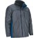 Parka Thunder impermeable bicolor con capucha y acolchado rombos Gris cemento/azul royal