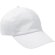 Gorra especial de 6 paneles color liso Valento personalizada blanca