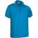 Polo manga corta diversos colores unisex poliéster 170 g/m2 Azul tropical