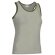 Camiseta de tirantes de mujer ribete combinado Valento beige