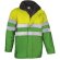 Abrigo bicolor acolchado con reflectante Valento verde alta visibilidad