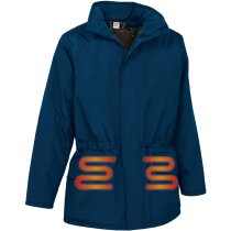 Parka térmica calefactable Panda azul marino