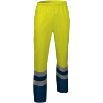 Pantalón cómodo de poliester con reflectantes Valento amarillo alta visibilidad personalizado