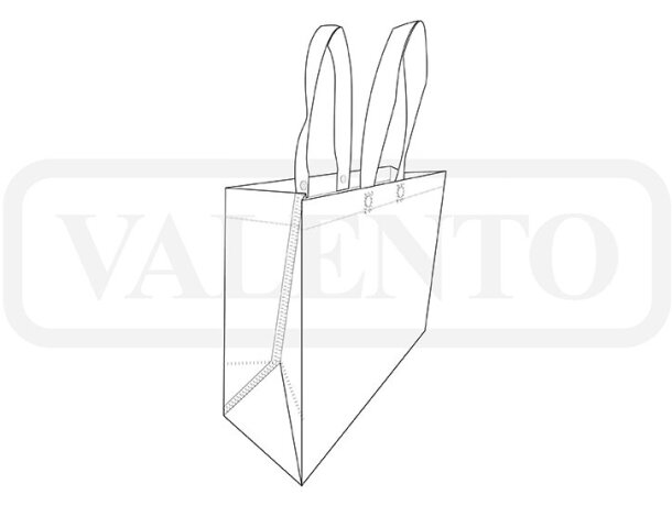 Bolsa Emily de tnt reutilizable con acabado gofrado detalle 1