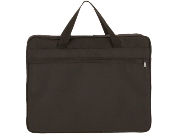 Portadocumentos Henry impermeable con forro canvas negro detalle 2