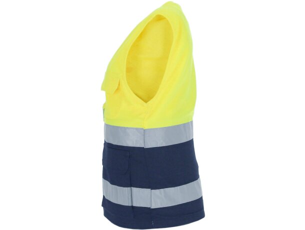 Chaleco alta visibilidad Lisburn con bandas reflectantes detalle 3