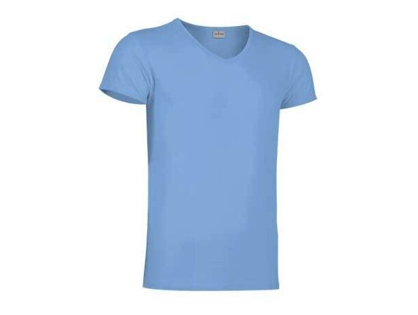 Camiseta cuello de pico de Valento Valento azul claro barata