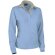 Polo de mujer manga larga liso Valento azul claro barato