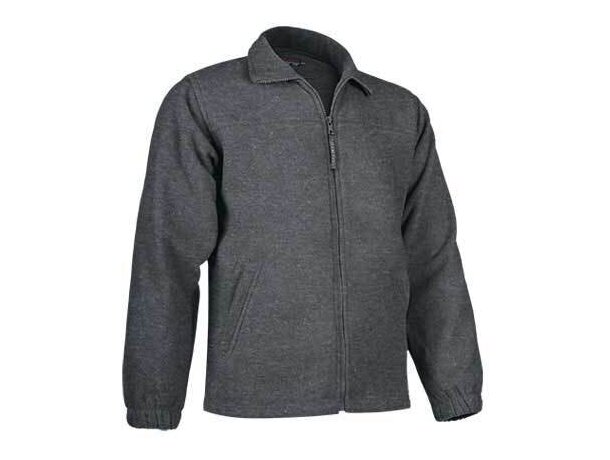 Forro polar con cremallera larga Valento personalizado gris Forro polar con cremallera larga Valento personalizado gris