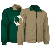 Chaqueta reversible polar y nylon Valento personalizada verde