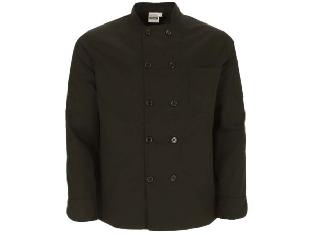 Chaqueta chef Roast manga larga sarga algodón poliéster detalle 2