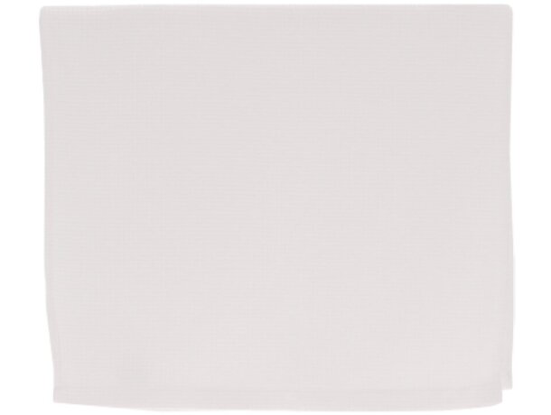 Toalla Auriga de microfibra blanca 90x50 cm para lavabo detalle 2