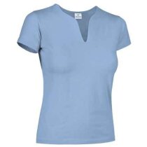 Camiseta de mujer ajustada 190 gr Valento azul claro