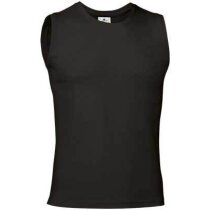 Camiseta sin mangas unisex 190 gr Valento personalizada negra