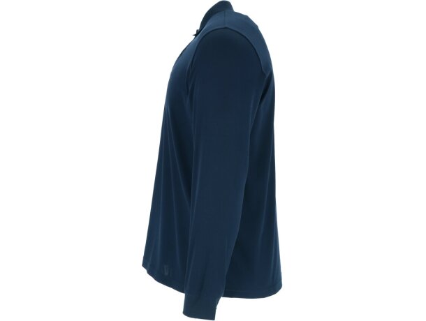 Polo de manga larga de marca de poliéster 200 g/m2 Darwin detalle 3