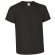 Camiseta manga corta de 160 gr 100% algodón Valento personalizada negra