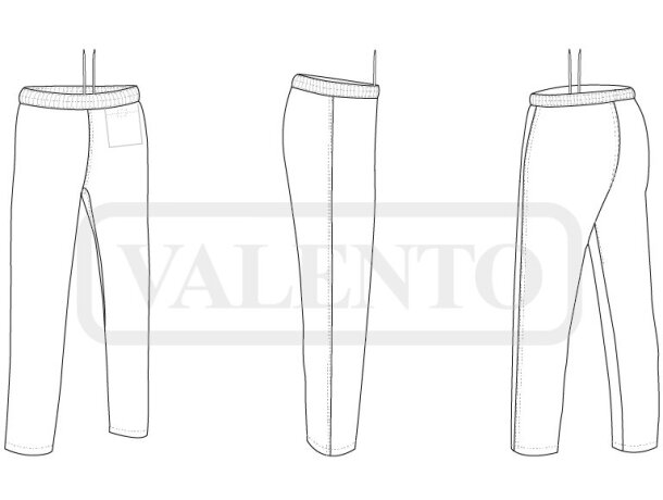 Pantalón Havel sarga con cintura elástica para industria alimentaria detalle 1