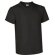 Camiseta manga corta cuello de pico Valento Valento personalizada negra