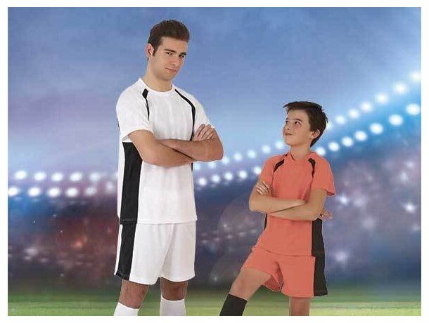 conjunto de fútbol camiseta mas pantalón colores surtidos Valento