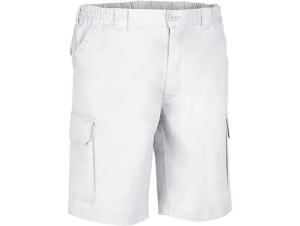 Bermuda trabajo Lake personalizado sarga multibolsillos azulina detalle 5