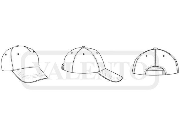 Gorra Nantes de sarga algodón poliéster con visera curvada detalle 1