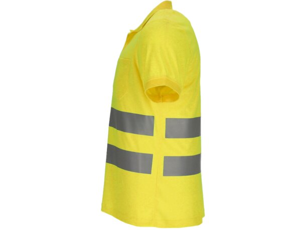 Polo alta visibilidad manga corta Lexington con cintas reflectantes detalle 3