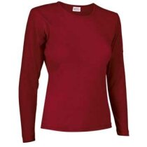 Camiseta Cindy manga larga mujer Colores Valento roja personalizado