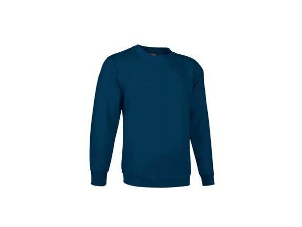 Sudadera de felpa con cuello redondo lisa Valento azul