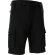 Bermuda trekking Dylwan con tejido bi-elástico hidro-repelente Negro