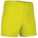 Pantalón deportivo corto de poliéster Valento personalizado amarillo alta visibilidad