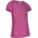 Camiseta niña manga corta Penelope algodón ring spun 160 g/m² Rosa magenta
