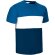 Camiseta manga corta unisex algodón 160 g/m2 Azul royal/blanco/azul marino orion